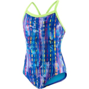 Speedo Womens Swimsuit One Piece Prolt Propel Back PrintedDiscontinuedBright Purple