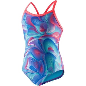 Speedo Womens Swimsuit One Piece Prolt Propel Back PrintedDiscontinuedLight Violet