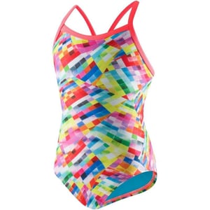 Speedo Womens Swimsuit One Piece Prolt Propel Back PrintedDiscontinuedRed Alert