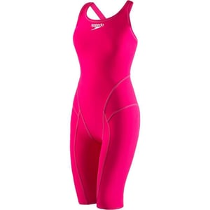 Speedo Womens Swimsuit One Piece Vanquisher Kneeskin Open BackBlazing Pink