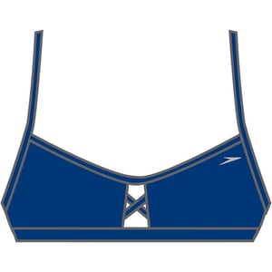 Speedo Womens Swimsuit Top Bikini Endurance Lite Tie Back SolidSpeedo Navy