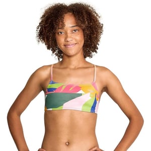 Speedo Womens Swimsuit Top Bikini Endurance Strappy Back DemiBlock Tropics