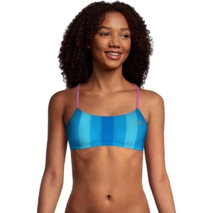 Speedo Womens Swimsuit Top Bikini Endurance Strappy Back DemiBlue