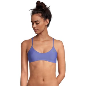 Speedo Womens Swimsuit Top Bikini Endurance Tie Back DemiBaja Blue