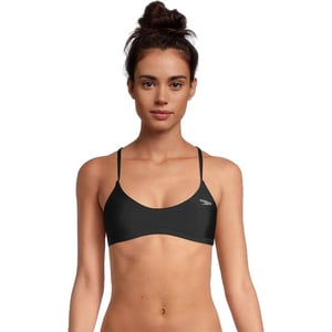 Speedo Womens Swimsuit Top Bikini Endurance Tie Back DemiSpeedo Black