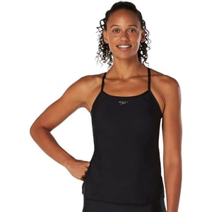 Speedo Womens Swimsuit Top Tankini Scoop NeckSheen Speedo Black