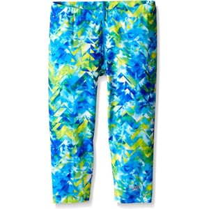 Speedo girls Printed Swim LeggingPop Blue