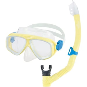 Speedo Adventure Swim Mask amp Snorkel SetBLAZING YELLOWCLEAR