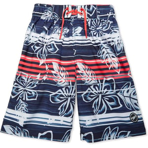 Speedo Boys Swim Trunk Knee Length Boardshort EBoard PrintedFloral Peacoat