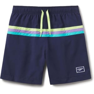 Speedo Boys Swim Trunk Mid Length Redondo PrintedHorizontal Peacoat