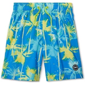 Speedo Boys Swim Trunk Mid Length Redondo PrintedPalms Blue Atoll