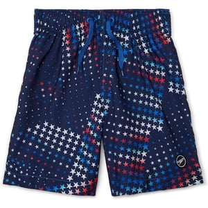 Speedo Boys Swim Trunk Mid Length Redondo PrintedStarry Medieval Blue