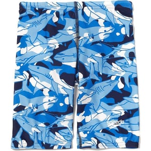 Speedo Boys Swimsuit Jammer Begin to Swim SolidShark Park Alaska Blue