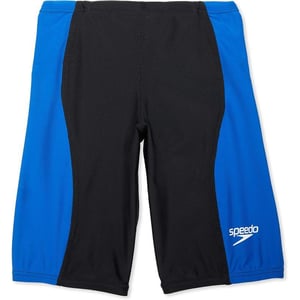 Speedo Boys Swimsuit Jammer Begin to Swim SolidSpeedo BlackBlue