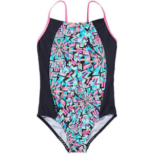 Speedo Girls Thin Strap One Piece SwimsuitMultiMulti