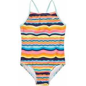 Speedo Girls Thin Strap One Piece SwimsuitRainbow