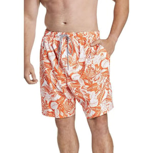 Speedo Mens Swim Trunk Big and Tall RedondoOrange PopWhite