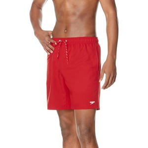 Speedo Mens Swim Trunk Mid Length Redondo SolidHigh Risk Red