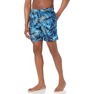 Speedo Mens Swim Trunk Mid Length SeasidePalm Peacoat