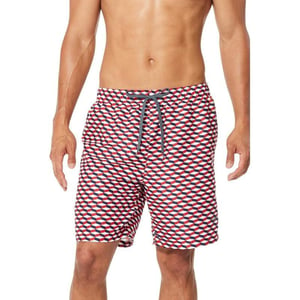 Speedo Mens Swim Trunk Mid Length SeasideRwb Speedo Red