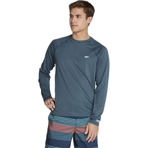 Speedo Mens Uv Swim Shirt Easy Long Sleeve Regular FitGranite