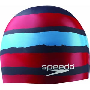 Speedo UnisexAdult Swim Cap Silicone  Manufacturer DiscontinuedNavyRed