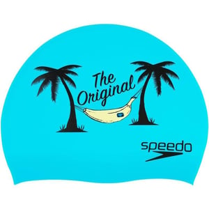 Speedo UnisexAdult Swim Cap Silicone  Manufacturer DiscontinuedOriginal Teal Blue