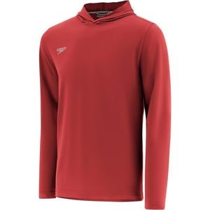 Speedo UnisexAdult TShirt Long Sleeve Hoodie Pull Over Team Warm UpSpeedo Maroon