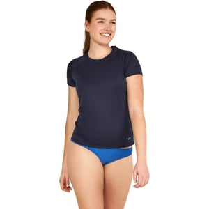 Speedo Womens Solid Short Sleeve RashguardSpeedo Navy