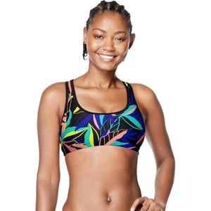 Speedo Womens Swimsuit TopGraphic Floral Hot Coral