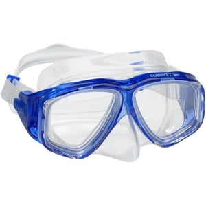 Speedo Kids Swim Snorkel Dive Mask AntiFog with Nose Cover Adventure SeriesM Blue