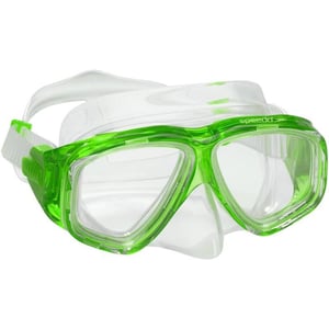 Speedo Kids Swim Snorkel Dive Mask AntiFog with Nose Cover Adventure SeriesM Speedo Green