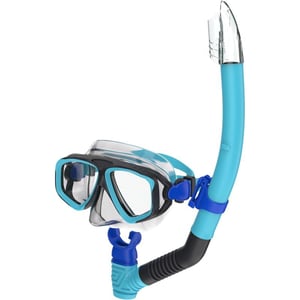 Speedo Kids Swim Snorkel Dive Mask AntiFog with Nose Cover Adventure SeriesMS Speedo BlackClear