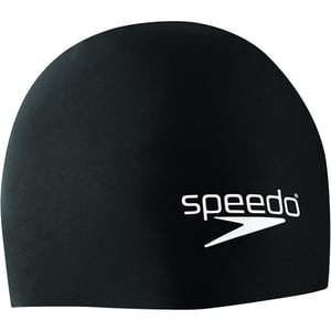 imageSpeedo UnisexAdult Swim Cap Silicone ElastomericSpeedo Black