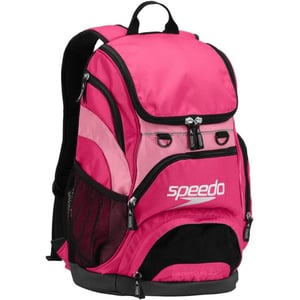 imageSpeedo Unisex Large Teamster 20 Backpack 35Liter  Speedo BlackFuchsia PurpleAzalea Pink