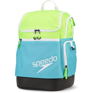 imageSpeedo Unisex Large Teamster 20 Backpack 35Liter  Speedo BlackGreen GeckoBlue 20