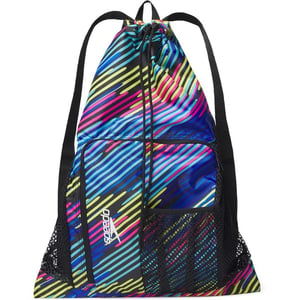 imageSpeedo UnisexAdult Drawstring Deluxe Ventilator Mesh Equipment BagPipeline Zig Zag