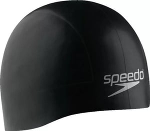 imageSpeedo UnisexAdult Swim Cap Silicone Aqua VSpeedo Black