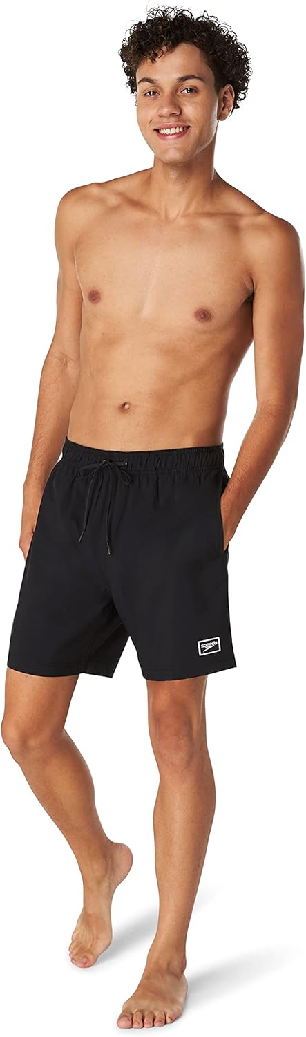 imageSpeedo Mens Swim Trunk Mid Length Redondo Solid2023 Anthracite