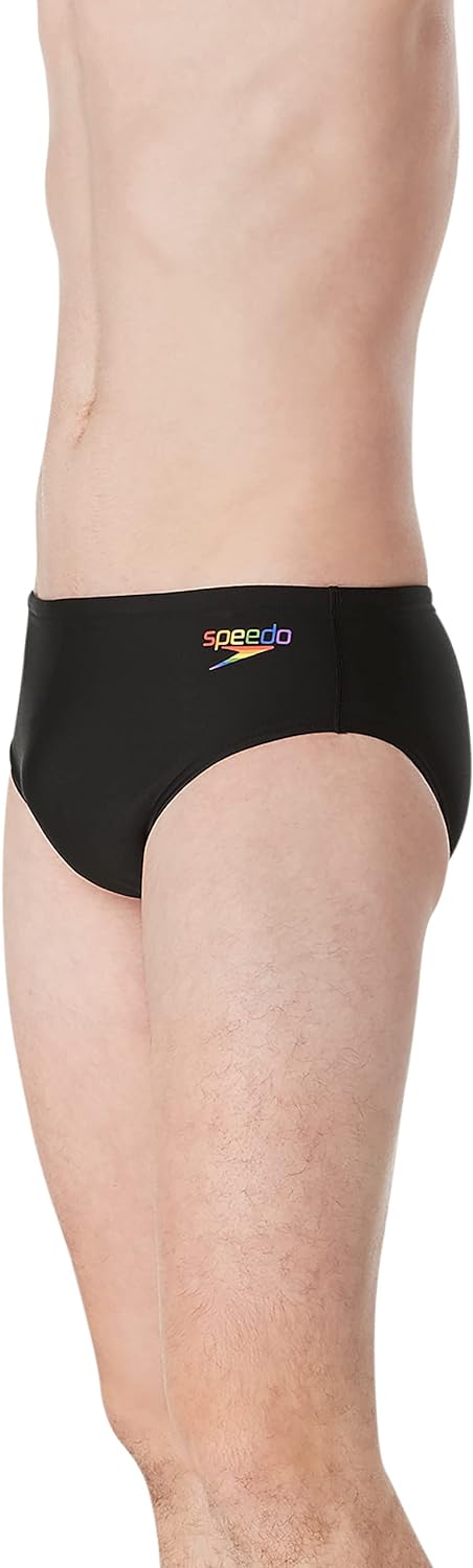 Speedo Mens Swimsuit Brief Endurance The One Graphic2023 Pride Anthracite