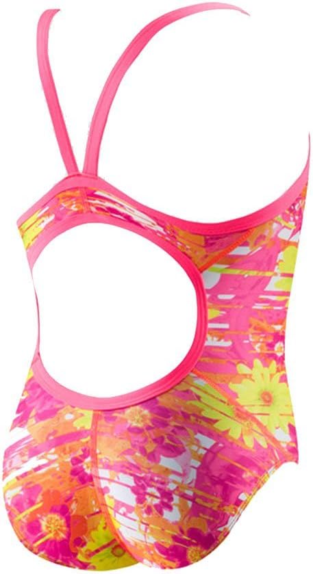 Speedo Flipturns Printed Propel Back  ProLTPink Orange