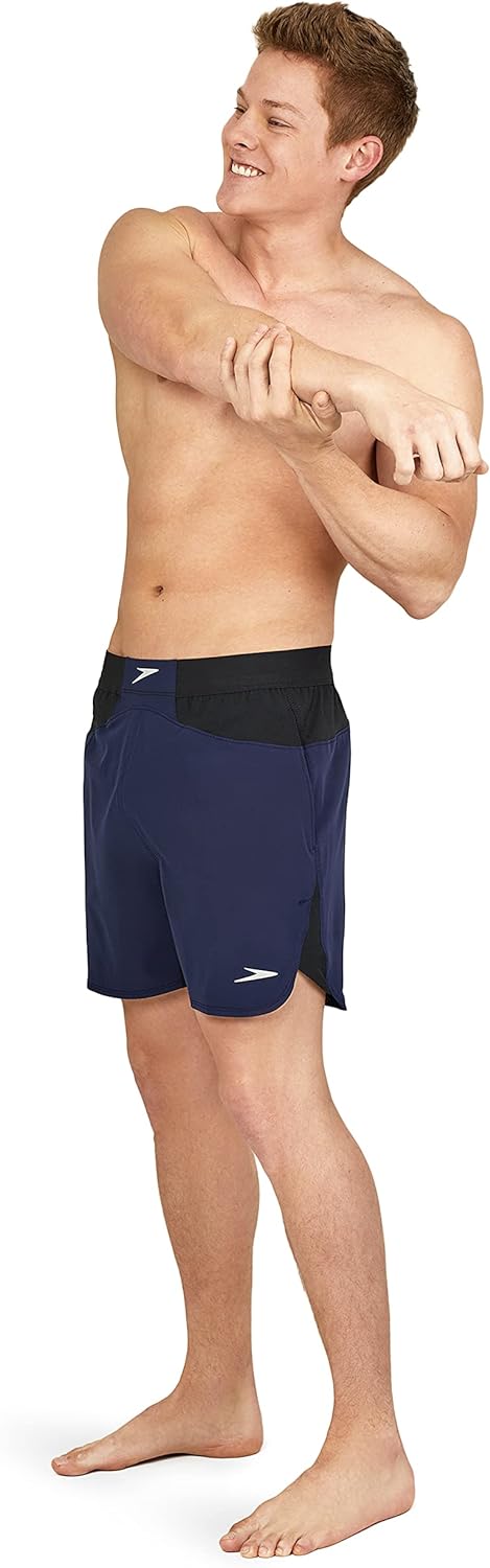 Speedo Mens Swim Trunk Short Length Fitness TrainingPeacoat