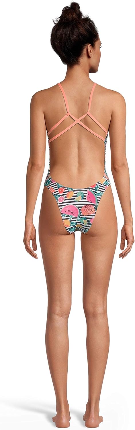 Speedo Womens Swimsuit One Piece Endurance Fixed Back Double StrapFusion Coral