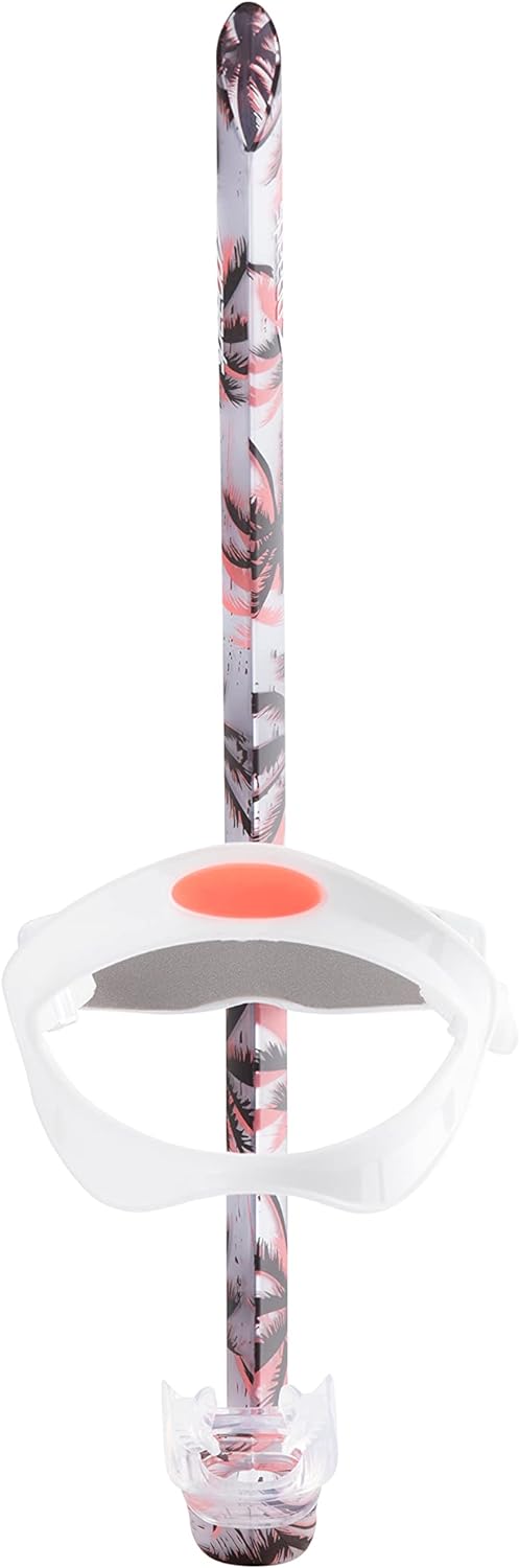 Speedo UnisexAdult Swim Training Snorkel Bullet HeadFiery Coral Palms