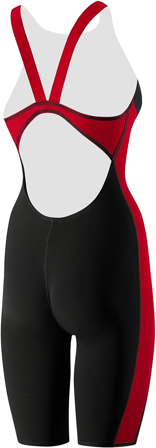 Speedo Female SwimsuitPowerplus KneeskinBlackTrue Red