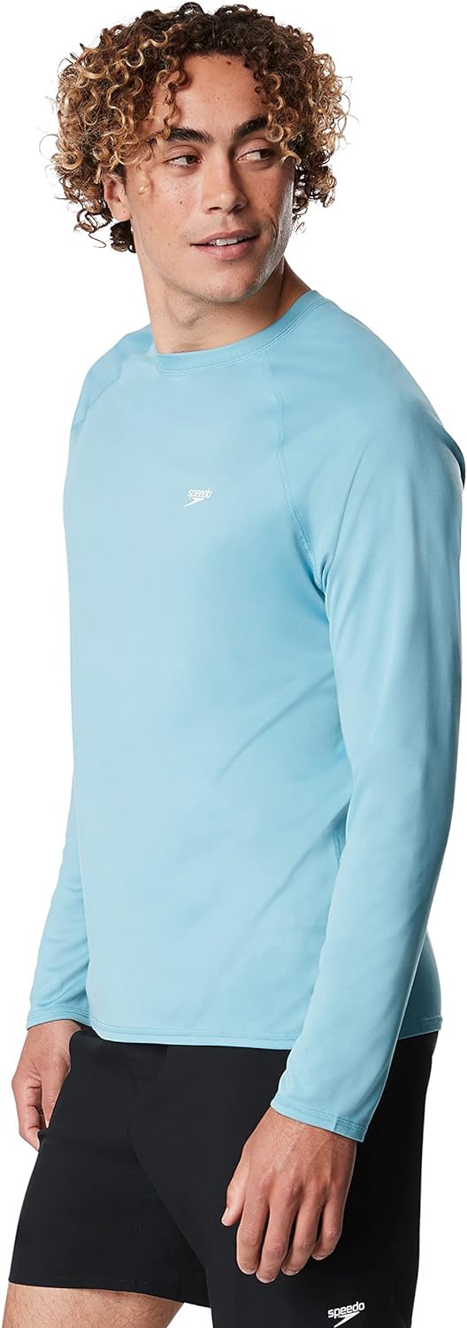 Speedo Mens Uv Swim Shirt Easy Long Sleeve Regular FitTurkish Sea