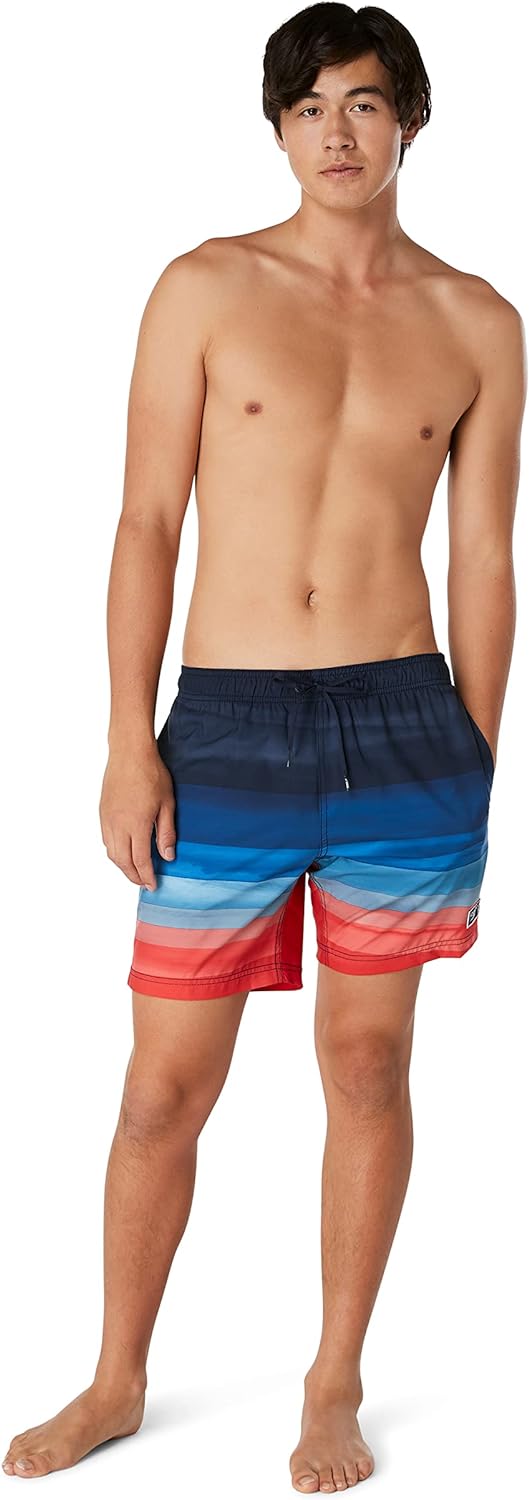 Speedo Mens Swim Trunk Mid Length SeasideHorizon View Peacoat