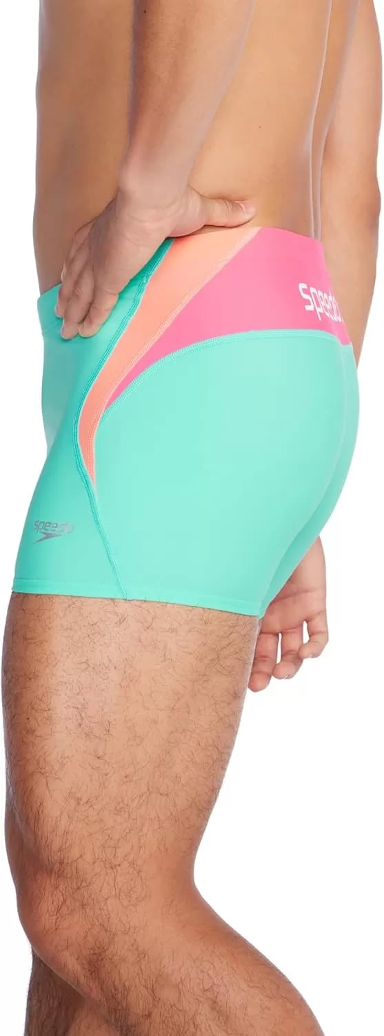 imageSpeedo Mens Swimsuit Square Leg Eco Flex BeachstarArctic Glass