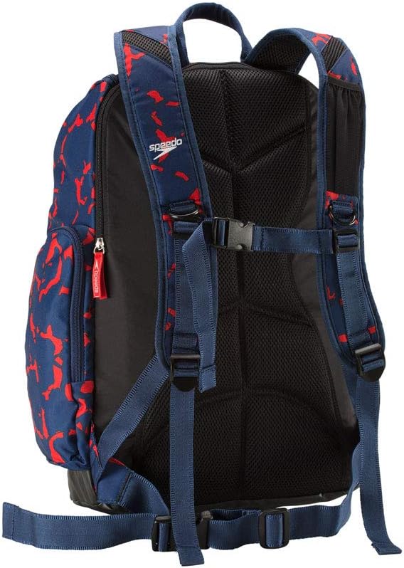 Speedo UnisexAdult Large Teamster Backpack 35LiterRedWhiteBlue