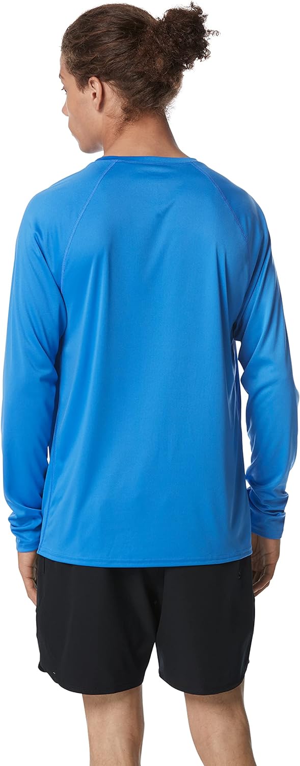 Speedo Mens Uv Swim Shirt Easy Long Sleeve Regular FitPalace Blue